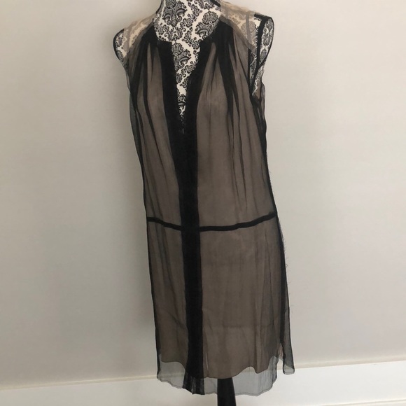 Reed Krakoff Dresses & Skirts - Reed Krakoff black silk v neck dress size 6 EUC